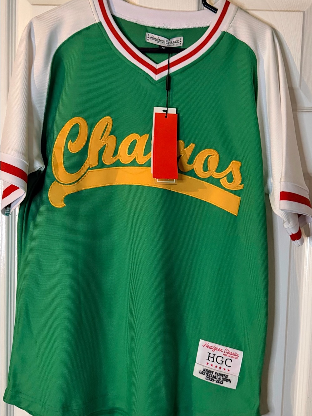 Kenny Powers 'Charros' Green & White Baseball Jersey